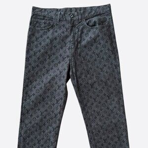 Louis Vuitton NBA Grey Monogram Jeans
